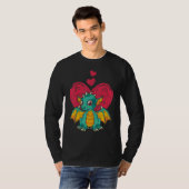 Fantasy Dier Draak Hartjes Schattige Draak T-shirt (Voorkant volledig)