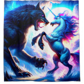 Fantasy Dieren Douchegordijn (Voorkant)