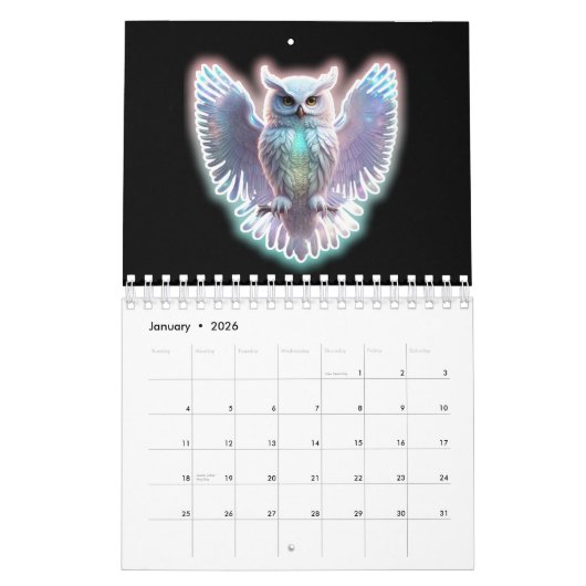 Fantasy Dieren Kalender (Jan 2026)