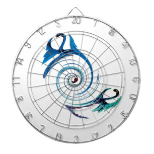 Fantasy Dierlijke Blauwe Draken Dartbord