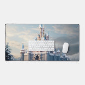 Fantasy digitaal kasteel in de bergen bureaumat (Keyboard & Muis)