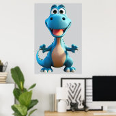 Fantasy Dinosaur Poster (Thuiskantoor)