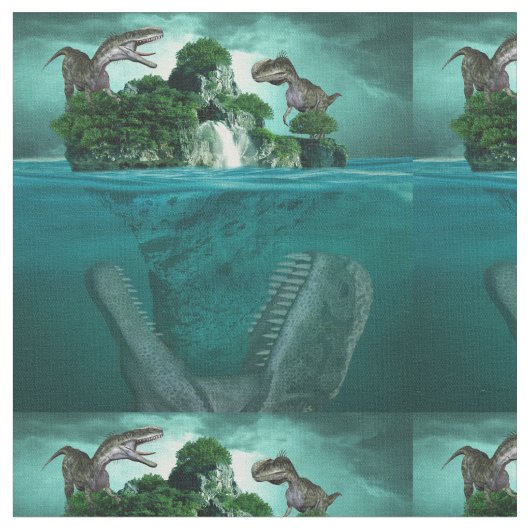 Fantasy Dinosaurs Stof (Close Up)