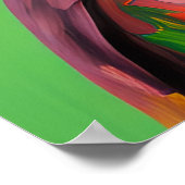 Fantasy Dinosaurus Hybride Cyborg T-Rex Sci-Fi Art Poster (Hoek)