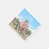Fantasy dinosaurus servet (Hoek)