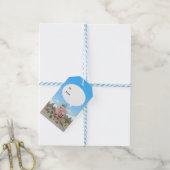 Fantasy dinosaurus verjaardag cadeaulabel (Met Touw)