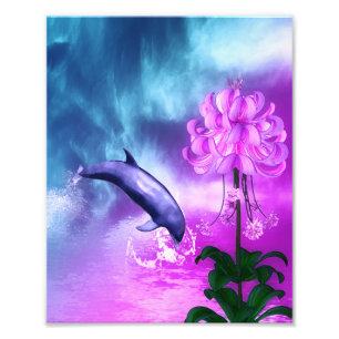 Fantasy Dolphin Foto Afdruk