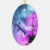 Fantasy Dolphin Keramisch Ornament (Links)