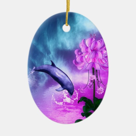 Fantasy Dolphin Keramisch Ornament (Voorkant)