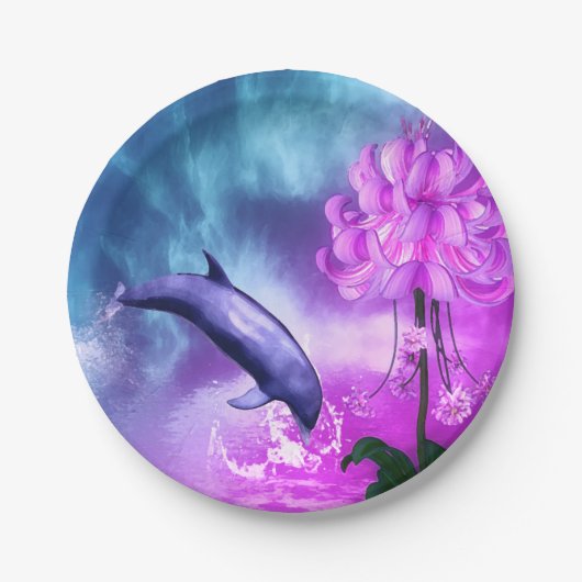 Fantasy Dolphin Papieren Bordje (Voorkant)