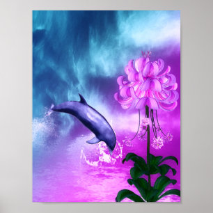 Fantasy Dolphin Poster
