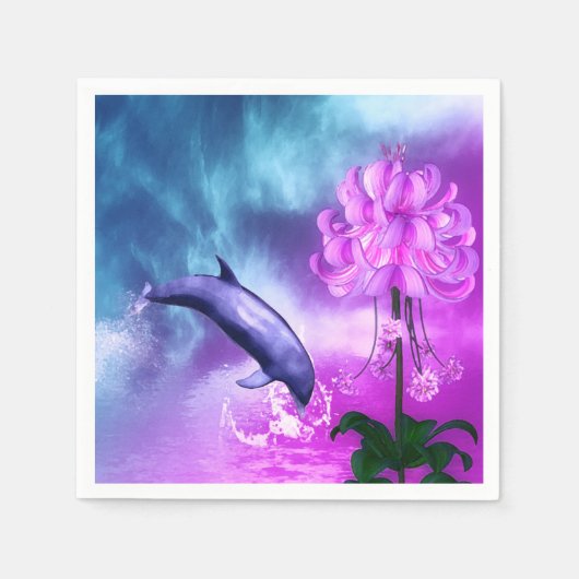 Fantasy Dolphin Servetten (Voorkant)