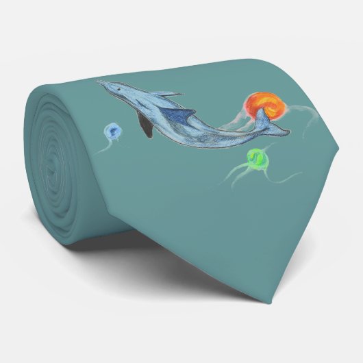 "Fantasy Dolphin" Stropdas (Opgerold)