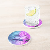 Fantasy Dolphin Zandsteen Onderzetter (Zijkant)