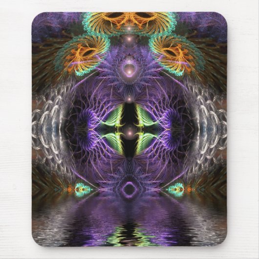 Fantasy Doorway: Fractal Art Mousepad Muismat (Voorkant)