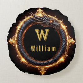 ✨ Fantasy Draak Aangepaste Naam Ring Rond Kussen