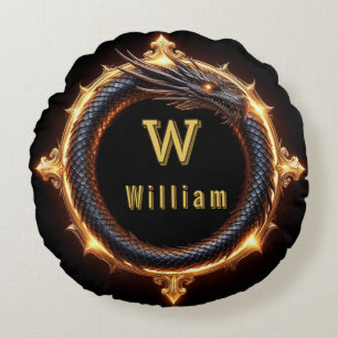 ✨ Fantasy Draak Aangepaste Naam Ring Rond Kussen