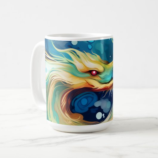 Fantasy Draak Droom Dier 12 Koffiemok (Voorkant links)