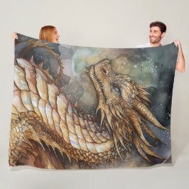Fantasy draak Fleece Deken