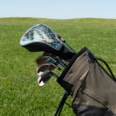 Fantasy-draak omringd door rozen golfheadcover (Insitu)
