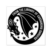 Fantasy Draak Tussen Sterren Uit de Bibliotheek va Zelfinktende Stempel (Design)