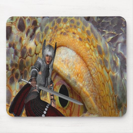 Fantasy Draak Volksverhaal Muismat (Voorkant)