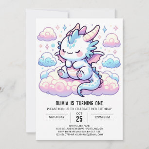 Fantasy Dragon 1e verjaardag Kaart