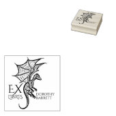 Fantasy Dragon,  aangepaste ex libris boek Rubberstempel (Gestempeld)