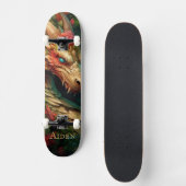 Fantasy Dragon aangepaste naam skateboard (Voorkant)