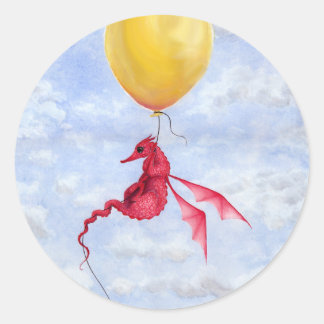 Fantasy Dragon Art Stickers - Omhoog in de lucht