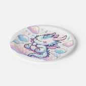 Fantasy Dragon Baby shower Papieren Bordje (Gekanteld)