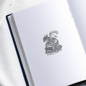  Fantasy Dragon Bookplate Rubberstempel