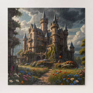 Fantasy Dragon Castle puzzel