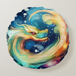 Fantasy Dragon Dream Dier 12 Rond Kussen