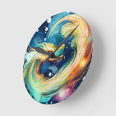 Fantasy Dragon Dream Dier 12 Ronde Klok (Hoek)