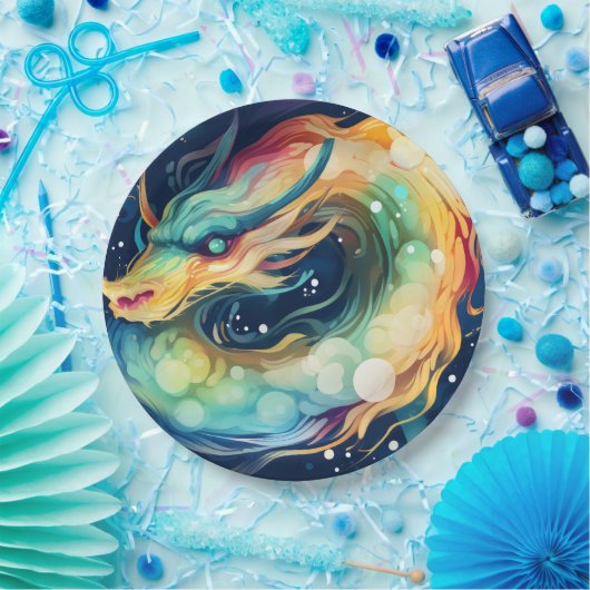 Fantasy Dragon Dream Dier 14 Papieren Bordje (Feest)