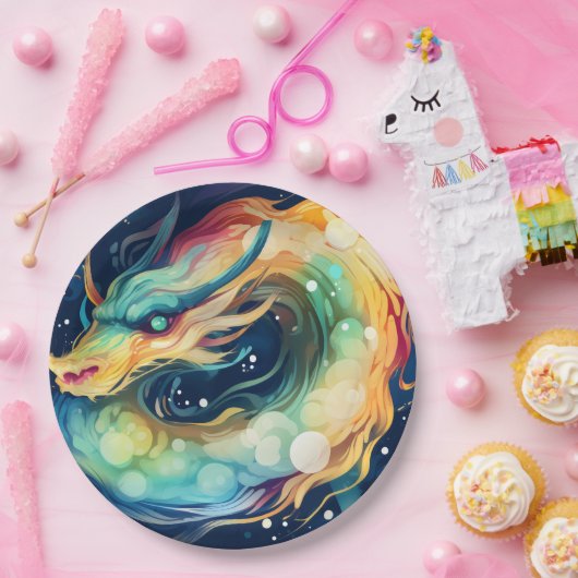 Fantasy Dragon Dream Dier 14 Papieren Bordje (Feest)