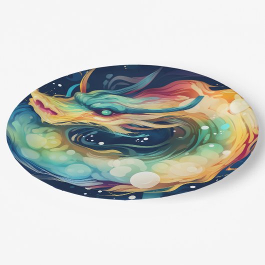 Fantasy Dragon Dream Dier 14 Papieren Bordje (Gekanteld)