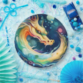 Fantasy Dragon Dream Dier 7 Papieren Bordje (Feest)