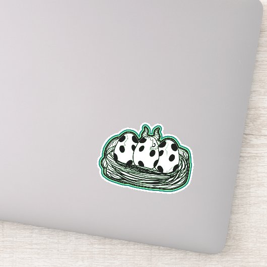 Fantasy Dragon Egg Nest Sticker (Detail)