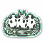 Fantasy Dragon Egg Nest Sticker (Voorkant)