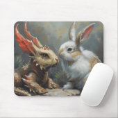 Fantasy Dragon en Konijn Muismat (Met muis)