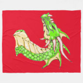 Fantasy Dragon Fleece Blanket Deken (Voorkant (Horizontaal))
