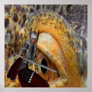 Fantasy Dragon Folk Tale Poster