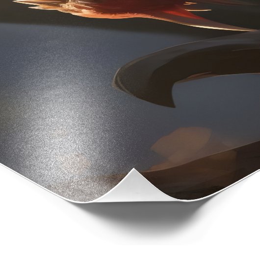 Fantasy Dragon Foto Afdruk (Hoek)