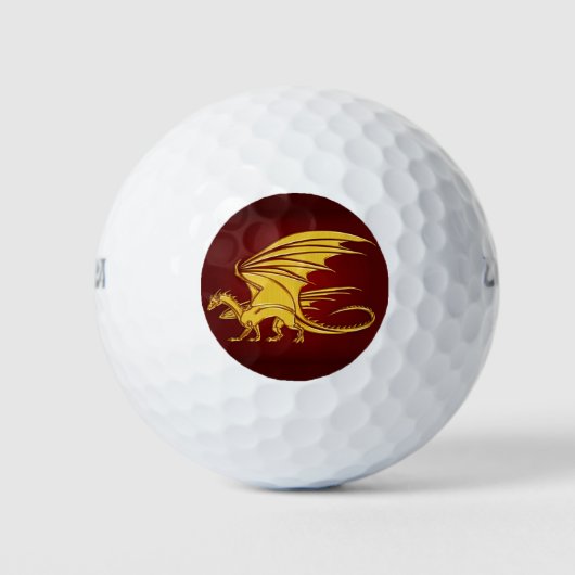 Fantasy Dragon Golf Ballen (Voorkant)
