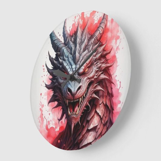 "Fantasy Dragon" Grote Klok (Hoek)