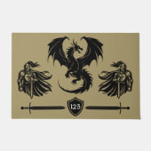 Fantasy Dragon Home Decor Deurmat (Voorkant)