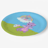 Fantasy Dragon Kinder Partij Papieren Bordje (Gekanteld)