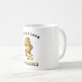 Fantasy Dragon Lover Koffiemok (Voorkant rechts)